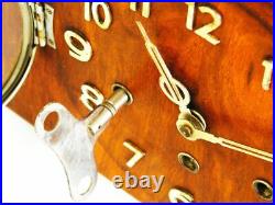Art Deco Westminster Chiming Mantel Clock Kienzle Black Forest Germany