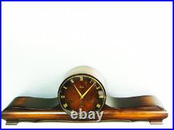 Art Deco Westminster Chiming Mantel Clock Mauthe Black Forest Germany