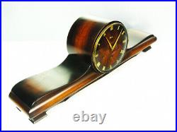 Art Deco Westminster Chiming Mantel Clock Mauthe Black Forest Germany