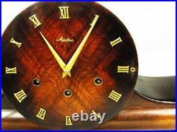 Art Deco Westminster Chiming Mantel Clock Mauthe Black Forest Germany