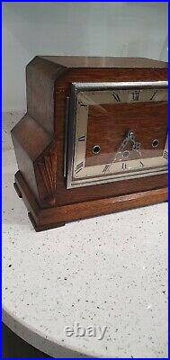 Art Deco Westminster / Whittington Dual Chiming Mantle Clock (working)