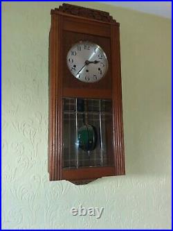 Art Deco wall clock Westminster chimes