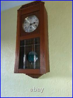 Art Deco wall clock Westminster chimes