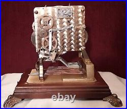 Aug Schatz & Sohne 8-Day 8-Hammer 7-Jewels Triple-Chime 3.73 Skeleton Clock