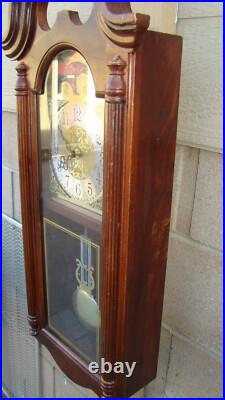 Authen Howard Miller Fenwick 620-158 Cherry Fenwick Wall Clock Westminster CHIME