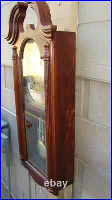 Authen Howard Miller Fenwick 620-158 Cherry Fenwick Wall Clock Westminster CHIME