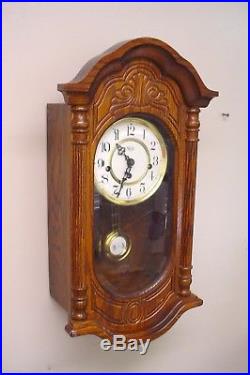 Awesome Carved Sligh Westminster Chime Key Wind Clock