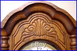 Awesome Carved Sligh Westminster Chime Key Wind Clock