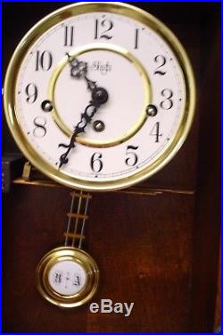 Awesome Carved Sligh Westminster Chime Key Wind Clock