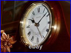B1929 Annette I Chiming Mantel Clock Classic Mahogany with Westminster Chime B1929 Annette I Chiming Mantel Clock Classic Mahogany with Westminster Chime
