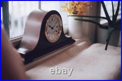 B1929 Annette I Chiming Mantel Clock Classic Mahogany with Westminster Chime