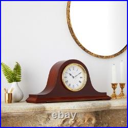 B1929 Annette I Chiming Mantel Clock Classic Mahogany with Westminster Chime