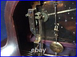 BADISCHE UHRENFABRIK German Mantel Clock Antique Westminster Chime