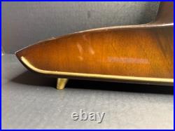BADUF German Westminster Chime Mantel Clock 1950s Mid Century Walnut Working