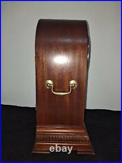 BALDWIN 8 Day Westminster Chime Mantel Clock With Beautiful Wood Inlays