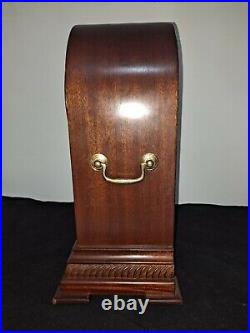 BALDWIN 8 Day Westminster Chime Mantel Clock With Beautiful Wood Inlays