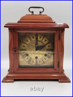 BEAUTIFUL ESKA WIND UP ESKA SHELF MANTEL CLOCK BRAZIL WESTMINSTER CHIMES. As-is