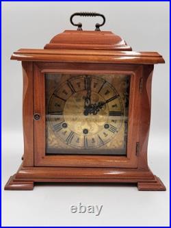 BEAUTIFUL ESKA WIND UP ESKA SHELF MANTEL CLOCK BRAZIL WESTMINSTER CHIMES. As-is