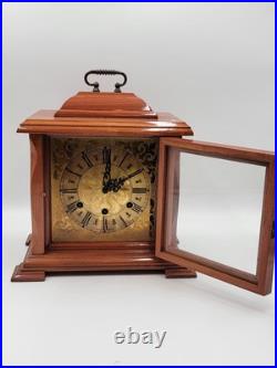 BEAUTIFUL ESKA WIND UP ESKA SHELF MANTEL CLOCK BRAZIL WESTMINSTER CHIMES. As-is