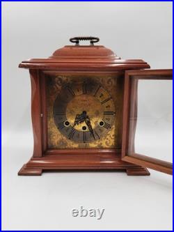 BEAUTIFUL ESKA WIND UP ESKA SHELF MANTEL CLOCK BRAZIL WESTMINSTER CHIMES. As-is