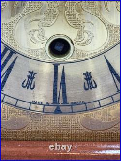 BEAUTIFUL ESKA WIND UP ESKA SHELF MANTEL CLOCK BRAZIL WESTMINSTER CHIMES. As-is