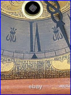 BEAUTIFUL ESKA WIND UP ESKA SHELF MANTEL CLOCK BRAZIL WESTMINSTER CHIMES. As-is