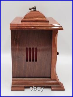 BEAUTIFUL ESKA WIND UP ESKA SHELF MANTEL CLOCK BRAZIL WESTMINSTER CHIMES. As-is