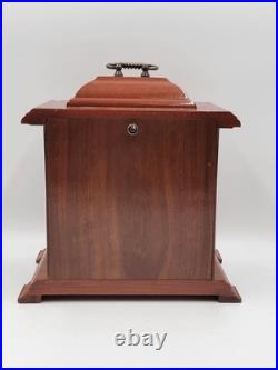 BEAUTIFUL ESKA WIND UP ESKA SHELF MANTEL CLOCK BRAZIL WESTMINSTER CHIMES. As-is