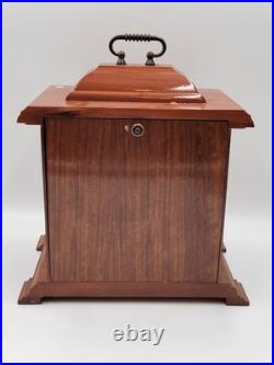 BEAUTIFUL ESKA WIND UP ESKA SHELF MANTEL CLOCK BRAZIL WESTMINSTER CHIMES. As-is