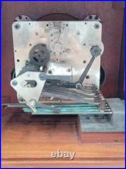 BEAUTIFUL ESKA WIND UP ESKA SHELF MANTEL CLOCK BRAZIL WESTMINSTER CHIMES. As-is