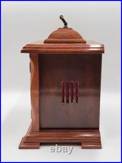 BEAUTIFUL ESKA WIND UP ESKA SHELF MANTEL CLOCK BRAZIL WESTMINSTER CHIMES. As-is