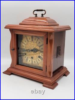 BEAUTIFUL ESKA WIND UP ESKA SHELF MANTEL CLOCK BRAZIL WESTMINSTER CHIMES. As-is