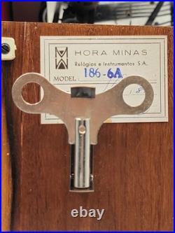 BEAUTIFUL ESKA WIND UP ESKA SHELF MANTEL CLOCK BRAZIL WESTMINSTER CHIMES. As-is