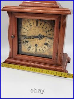 BEAUTIFUL ESKA WIND UP ESKA SHELF MANTEL CLOCK BRAZIL WESTMINSTER CHIMES. As-is