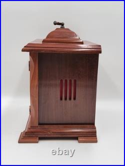 BEAUTIFUL ESKA WIND UP ESKA SHELF MANTEL CLOCK BRAZIL WESTMINSTER CHIMES. As-is