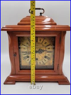 BEAUTIFUL ESKA WIND UP ESKA SHELF MANTEL CLOCK BRAZIL WESTMINSTER CHIMES. As-is