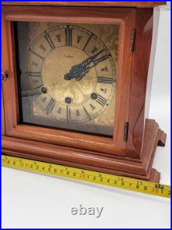 BEAUTIFUL ESKA WIND UP ESKA SHELF MANTEL CLOCK BRAZIL WESTMINSTER CHIMES. As-is