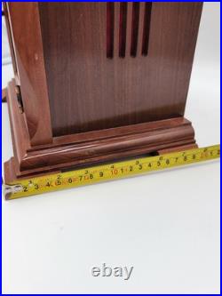 BEAUTIFUL ESKA WIND UP ESKA SHELF MANTEL CLOCK BRAZIL WESTMINSTER CHIMES. As-is