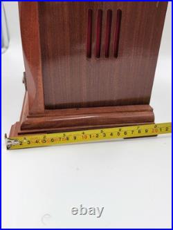 BEAUTIFUL ESKA WIND UP ESKA SHELF MANTEL CLOCK BRAZIL WESTMINSTER CHIMES. As-is