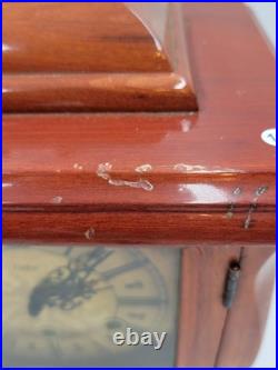 BEAUTIFUL ESKA WIND UP ESKA SHELF MANTEL CLOCK BRAZIL WESTMINSTER CHIMES. As-is