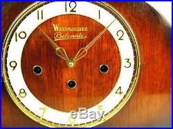 Beautiful Great Art Deco Westminster Chiming Mantel Clock From Belcanto Germany