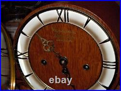 BELCANTO Schwebegang Mantel Clock WESTMINSTER Chime 32 Barley Twist Germany