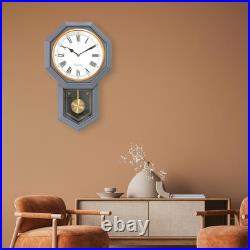 BESTIME 66236C Plastic Pendulum Clock. Sturdy Gray Frame. Westminster Chime Ever