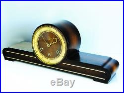 Big Art Deco Anker Germany Westminster Chiming Mantel Clock With Echapement