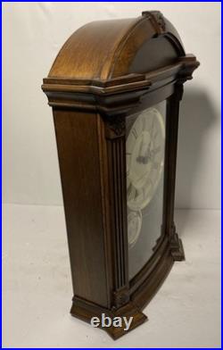 BULOVA Allerton B7653 Chiming Pendulum Mantle Clock- Walnut Finish-17.5x11.5x4