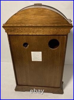 BULOVA Allerton B7653 Chiming Pendulum Mantle Clock- Walnut Finish-17.5x11.5x4
