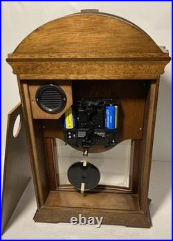 BULOVA Allerton B7653 Chiming Pendulum Mantle Clock- Walnut Finish-17.5x11.5x4