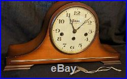 BULOVA WESTMINSTER 2 Jewel CHIME Mantel MANTLE CLOCK Key Wind GERMANY