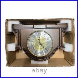 BULOVA Westminster MANTEL CLOCK-CHADBOURNE IN OLD WORLD WALNUT FINISH B1975