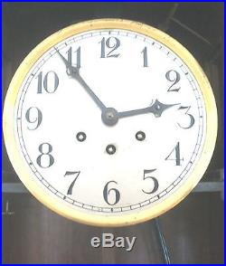 Badische Uhrenfabrik Oak Case Westminster Chimes Wall Clock GWO 33H 13W 6D